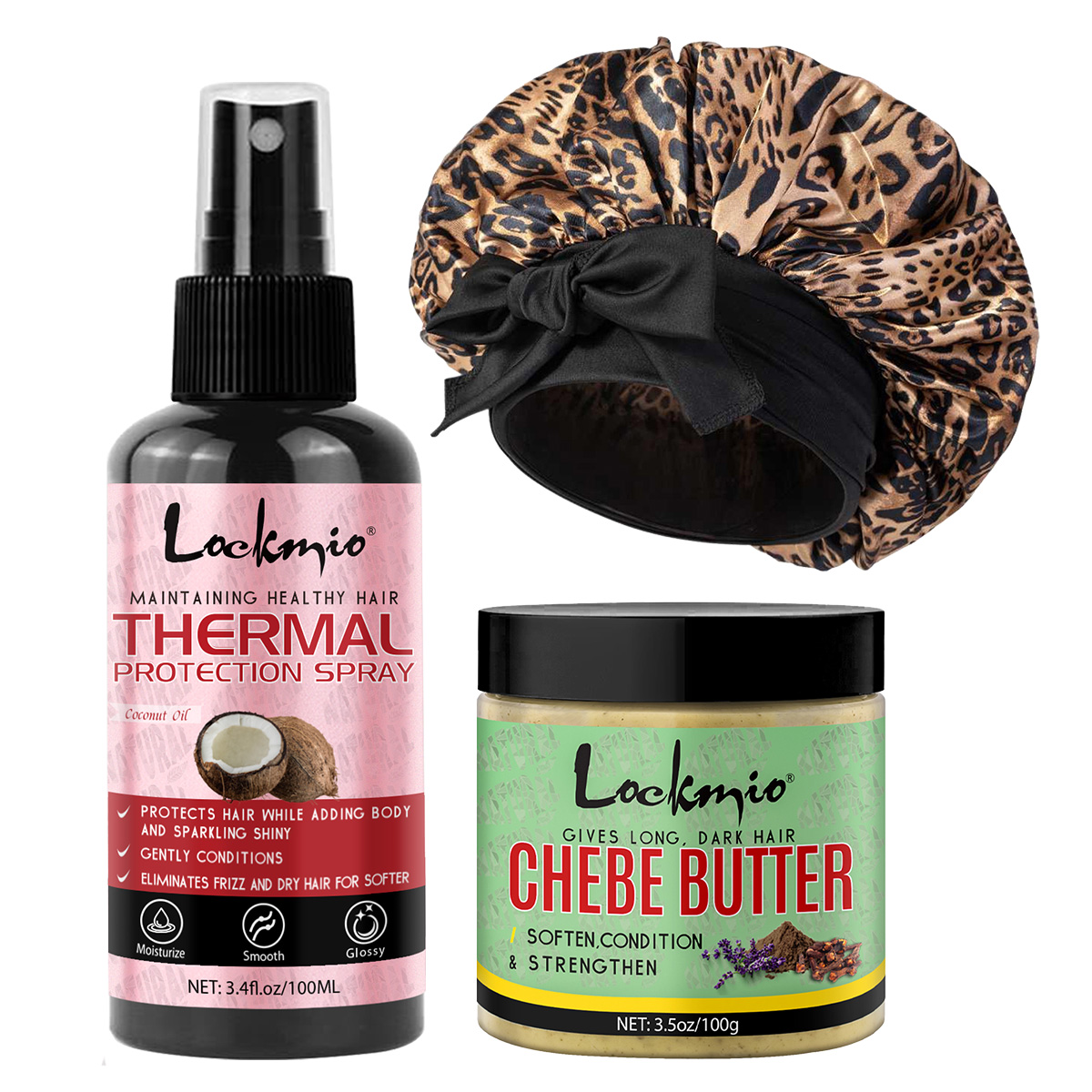 Hair Care Natural Ingredients - Spray protecteur thermique, beurre de Chebe,