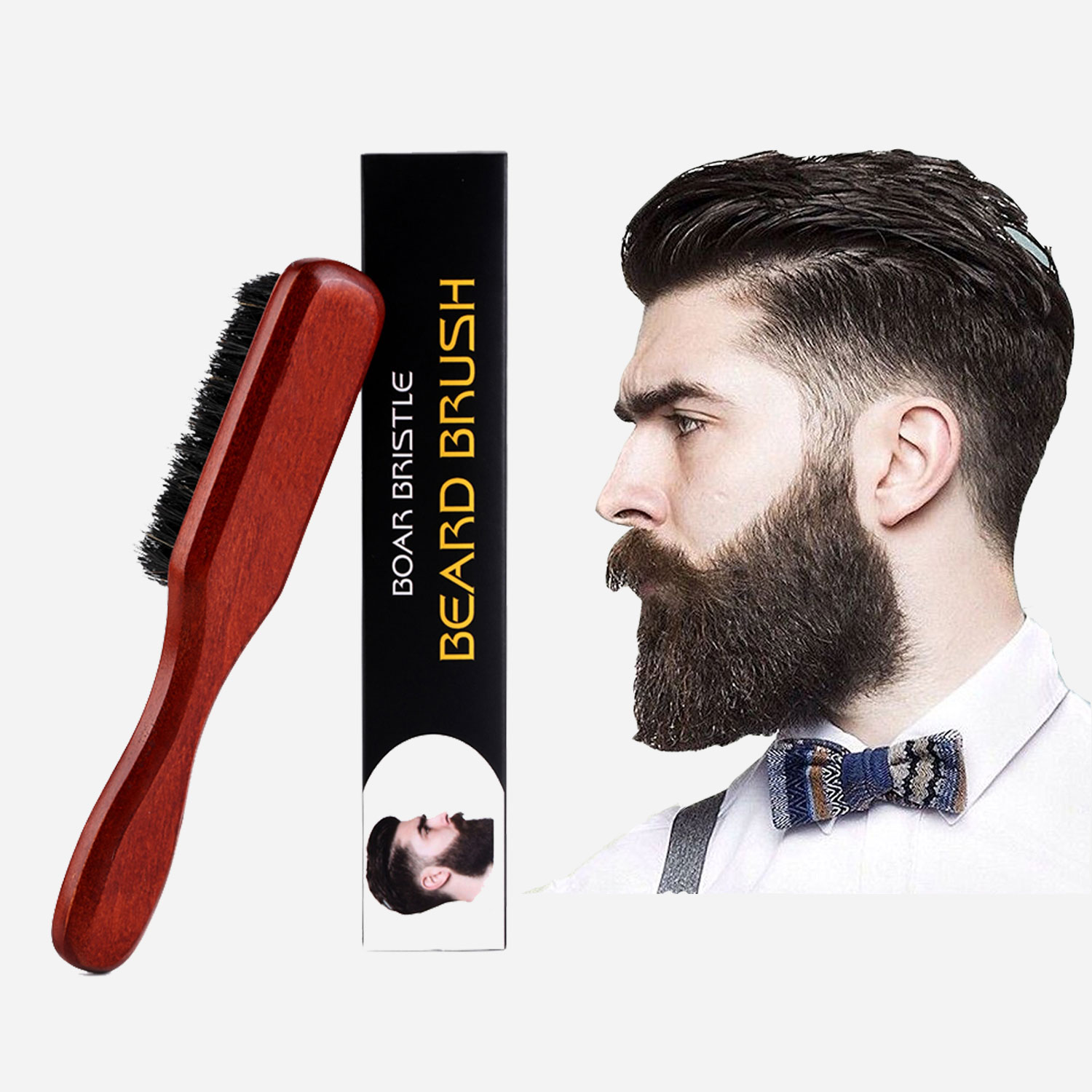 Hair Care Products - Matériau des poils de sanglier, brosse