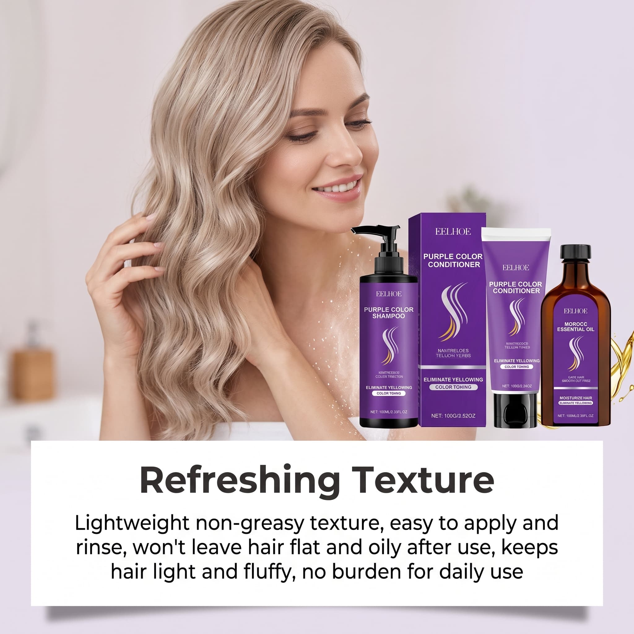 Ensemble shampoing violet avec - Hair Care Products avis et prix